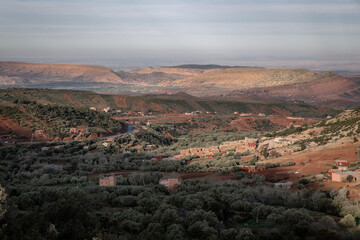 Fototapeta premium rural Morocco landscape at sunrise