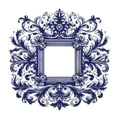 frame with floral ornament