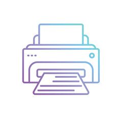 Printer vector icon