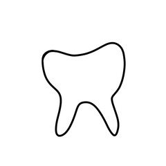 Human tooth illustration