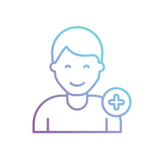 Add Friend vector icon