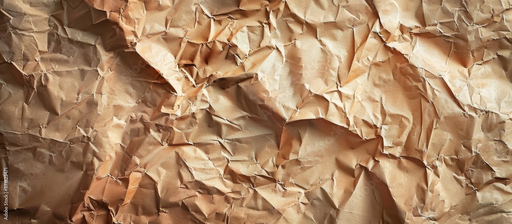 Poster Background of crumpled paper provides a textured surface for the copy space image.