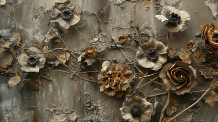 Natural Materials Flowers in Earthy Tones Embracing Nature and Conservation