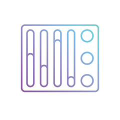 Equalizer vector icon