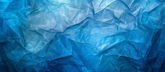 Obraz premium watercolor blue wave abstract paper style illustration background