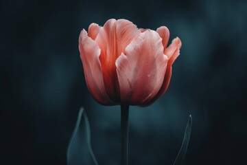 Macro photography of a flower bud just starting to bloom, close up shot for botanical enthusiasts