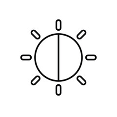 Brightness vector icon