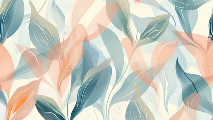 abstract pattern with flowers