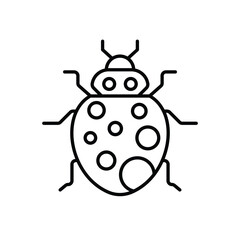Bug vector icon