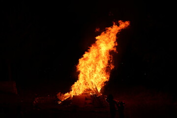 Lag Boomer bonfire on the night of the holiday
