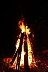 Lag Boomer bonfire on the night of the holiday
