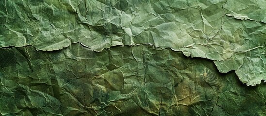 Fototapeta premium Aged green cardboard with a natural rough texture, suitable for backgrounds and has copy space image.