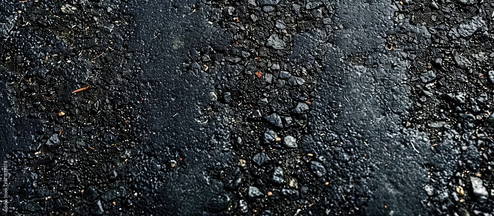 Leinwandbilder Top view of an asphalt texture background with empty space for use as a copy space image.