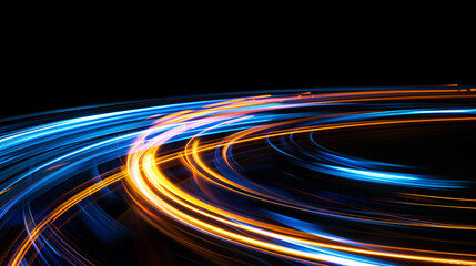 Dynamic circular light trail.