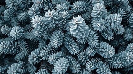 blue fern background