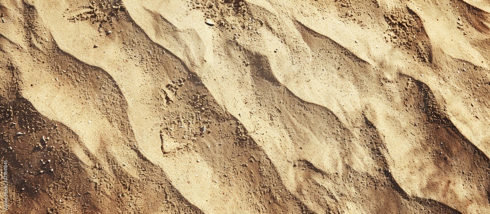 Aufkleber background with a sandy texture providing copy space image.