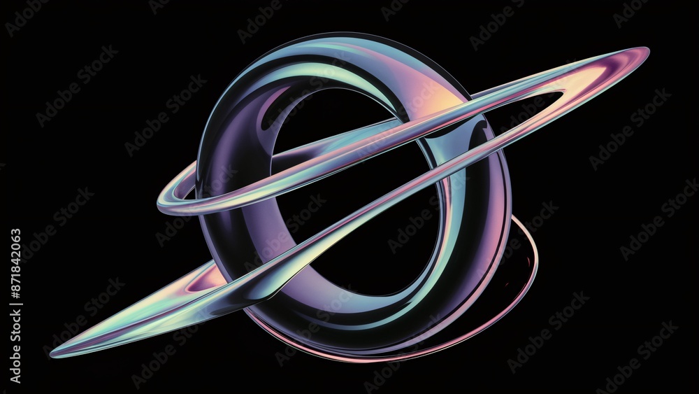 Poster abstract 3d background with a spiral design, featuring colorful fractal patterns and glowing shapes 