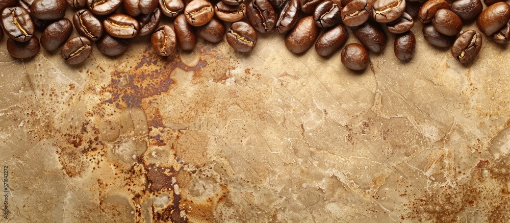 Poster Empty space with copy space image for displaying coffee beans.