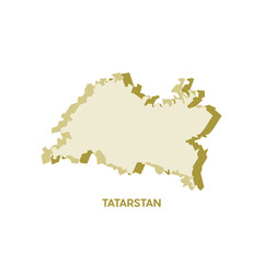 Obraz premium Tatarstan Map - World Map International vector template. Russia region silhouette vector illustration
