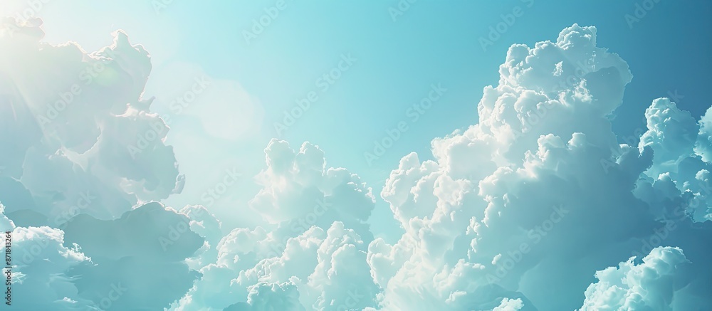 Poster daytime sky with copy space image.