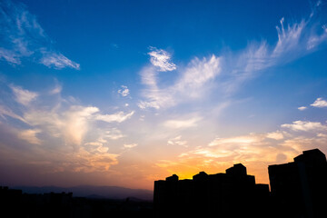 Fototapeta premium sunset sky
