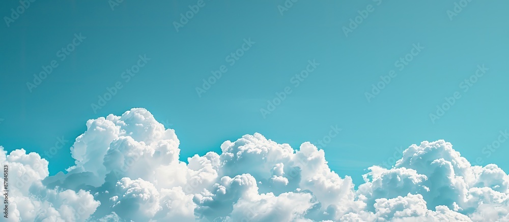 Aufkleber daytime view of clouds against a clear blue sky with copy space image available.