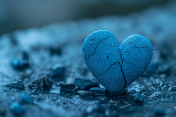 the split, in the style of blue, calming sounds, mindfulness area, space for text, photo stocks