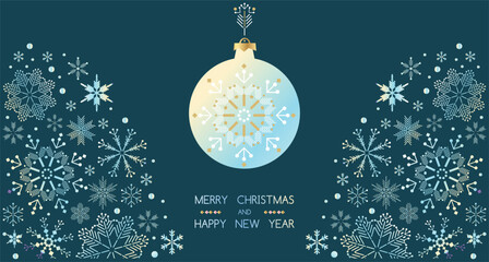Merry Christmas and Happy New Year 2025  holiday template neon gradient design banner, card  Gifts, Santa, ball toy, christmas tree, snowflake Xmas flat  vector illustration