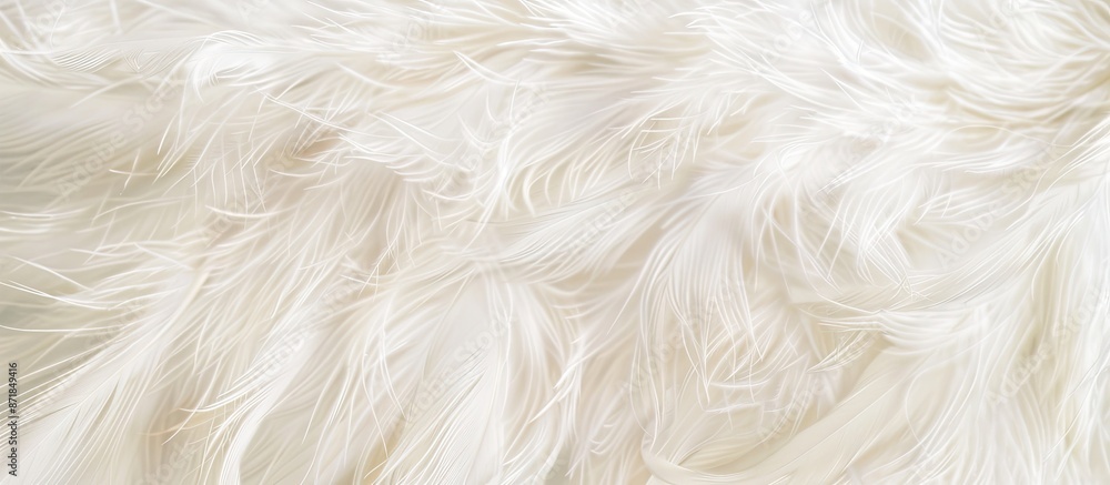Aufkleber An exquisite background showcasing a stunning white feather pattern texture, perfect for adding decorative elements with a copy space image.