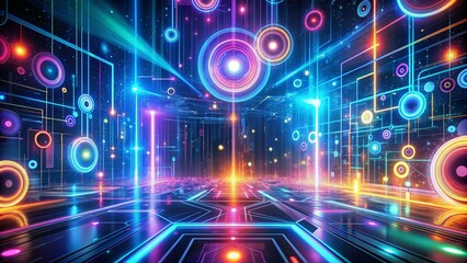Obraz premium abstract background with lights