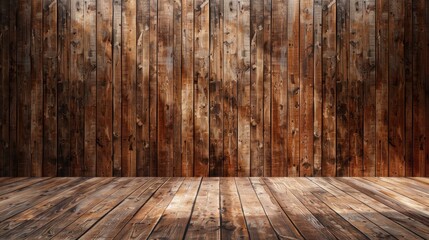 Texture of a brown wall on a wooden backdrop