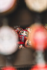 少林山達磨寺の絵馬と達磨