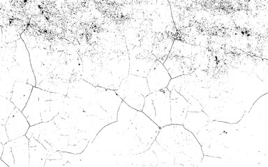 Grunge vector texture overlay illustration over any design to create grungy vintage effect and depth. Cracked earth desert texture. Cracked earth, desert texture abstract vector background.