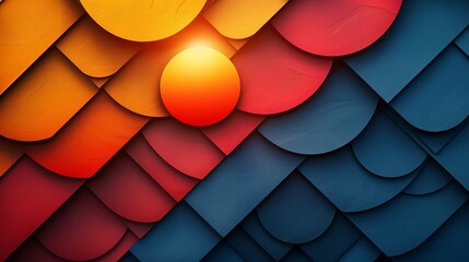 Geometric shapes in minimalist style, perfect for contemporary backgrounds and covers. , Minimalism,