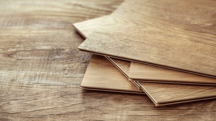 Fototapeta premium Light brown laminate covering on carpentry background