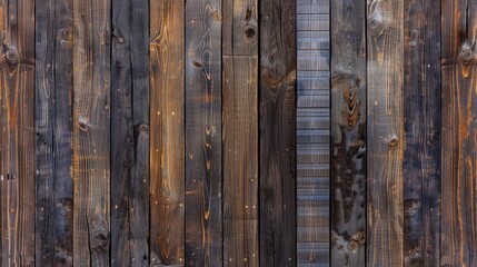 Naklejka premium Rustic dark wooden texture backdrop long panorama banner