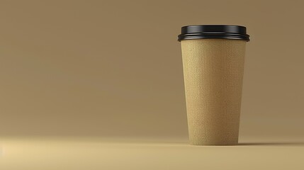 Maqueta de un vaso con espacio para texto. 