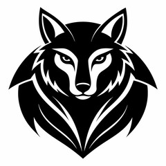 Animal logo icon black shape white background