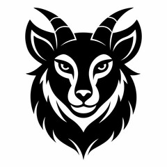 Animal logo icon black shape white background