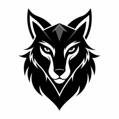Animal logo icon black shape white background