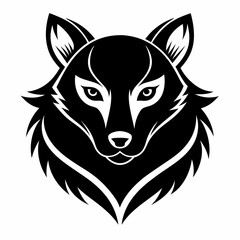 Animal logo icon black shape white background