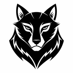 Animal logo icon black shape white background