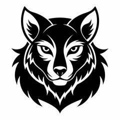 Animal logo icon black shape white background