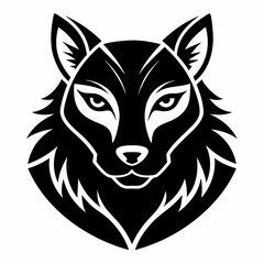 Animal logo icon black shape white background
