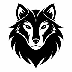 Animal logo icon black shape white background