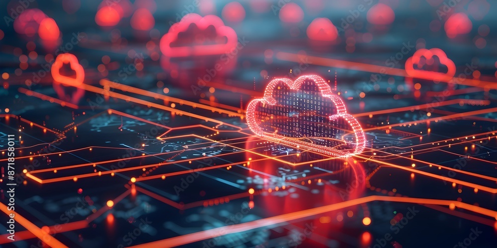 Poster secure and robust 3d network protected by innovative cloud technology for digital transformation