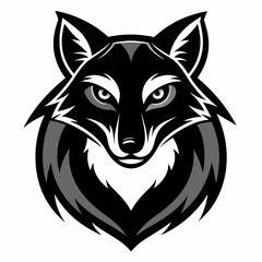 Animal logo icon black shape white background