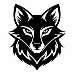 Animal logo icon black shape white background