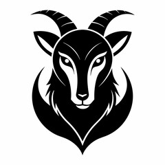 Animal logo icon black shape white background