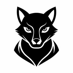 Animal logo icon black shape white background